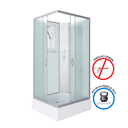 Душевая кабина Niagara Classic 330844QBK 100х80 прямоугольная - фото 3